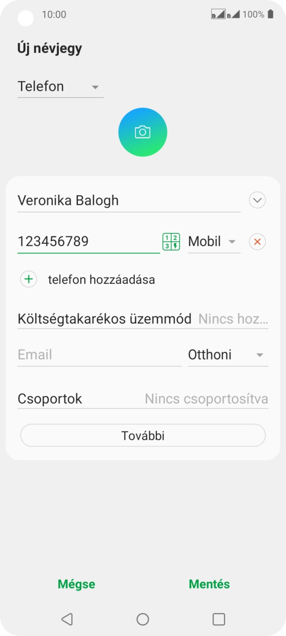 Válaszd a Mentés lehetőséget. Válaszd a Mentés lehetőséget.