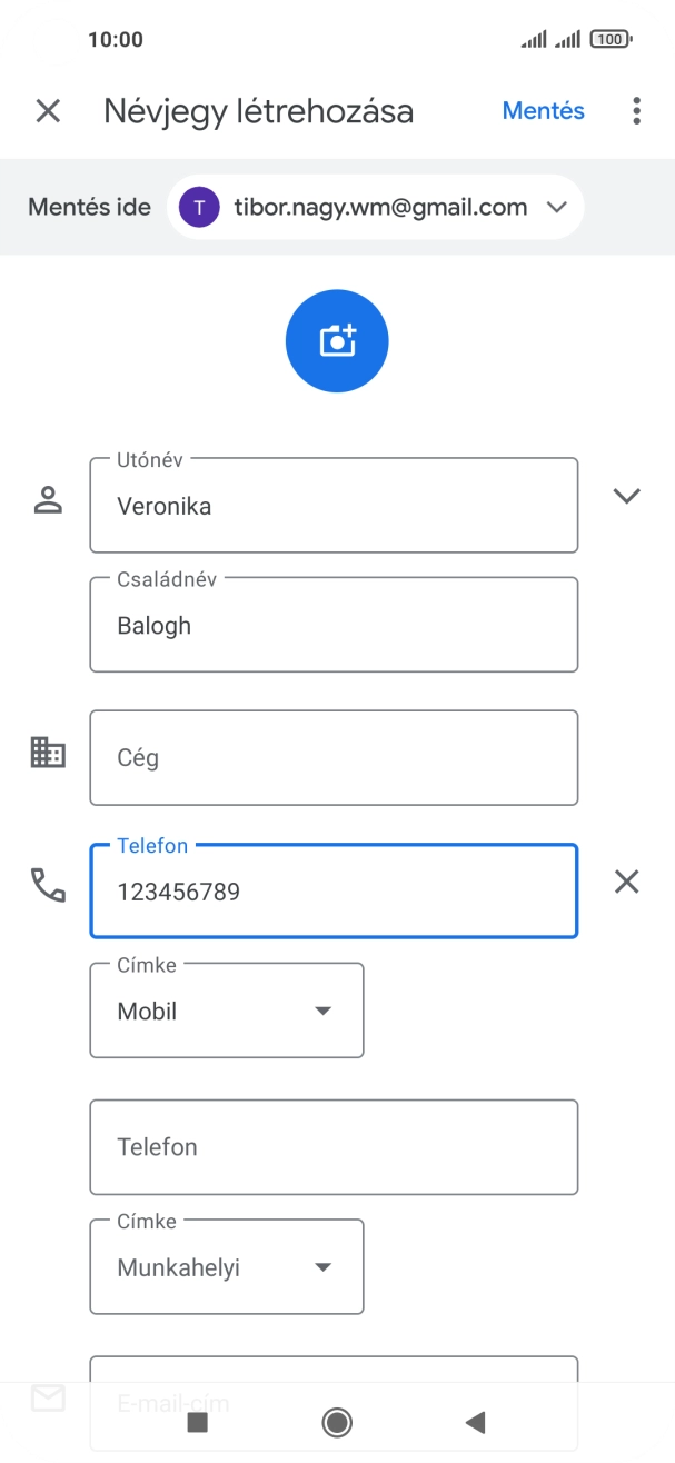Válaszd a Mentés lehetőséget. Válaszd a Mentés lehetőséget.