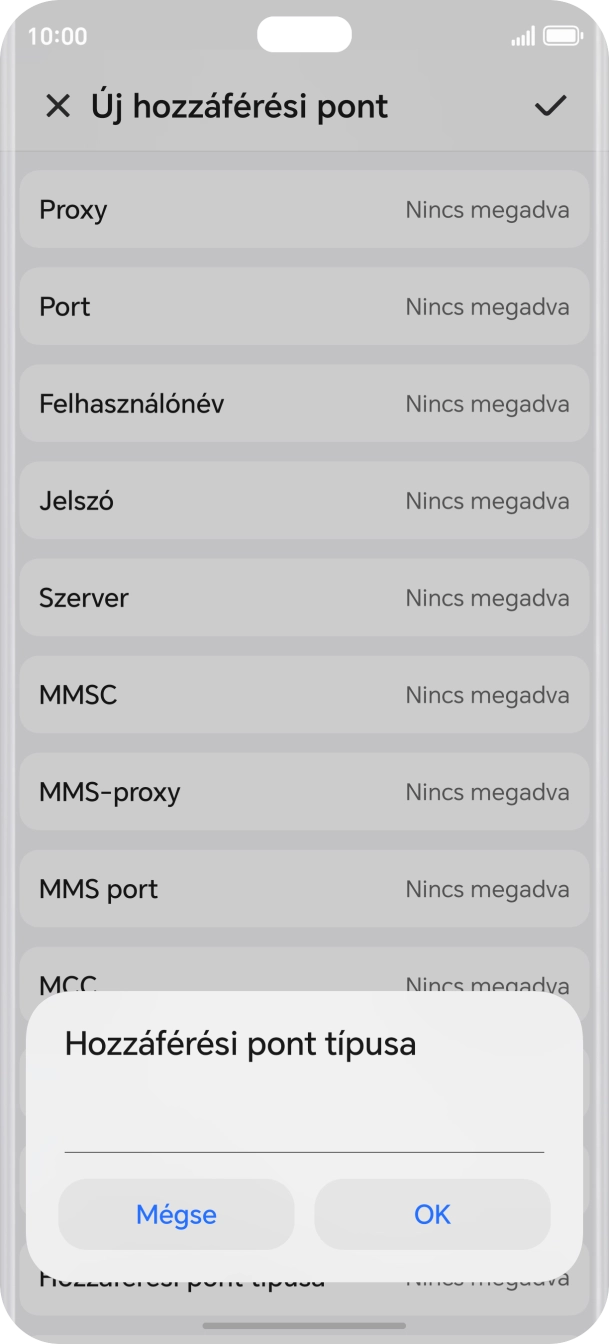 Írd be azt, hogy default, és válaszd az OK lehetőséget.