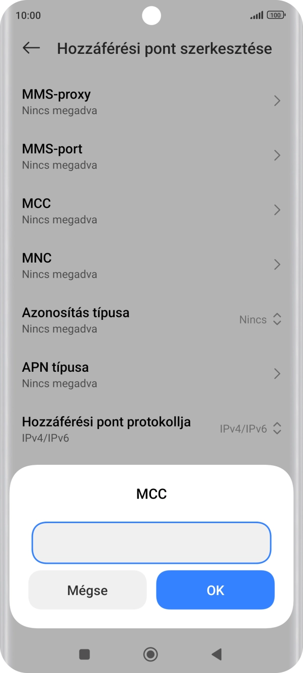 Írd be azt, hogy 216, és válaszd az OK lehetőséget.