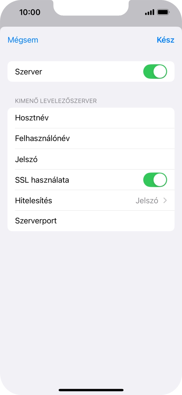 Válaszd a Hitelesítés lehetőséget.