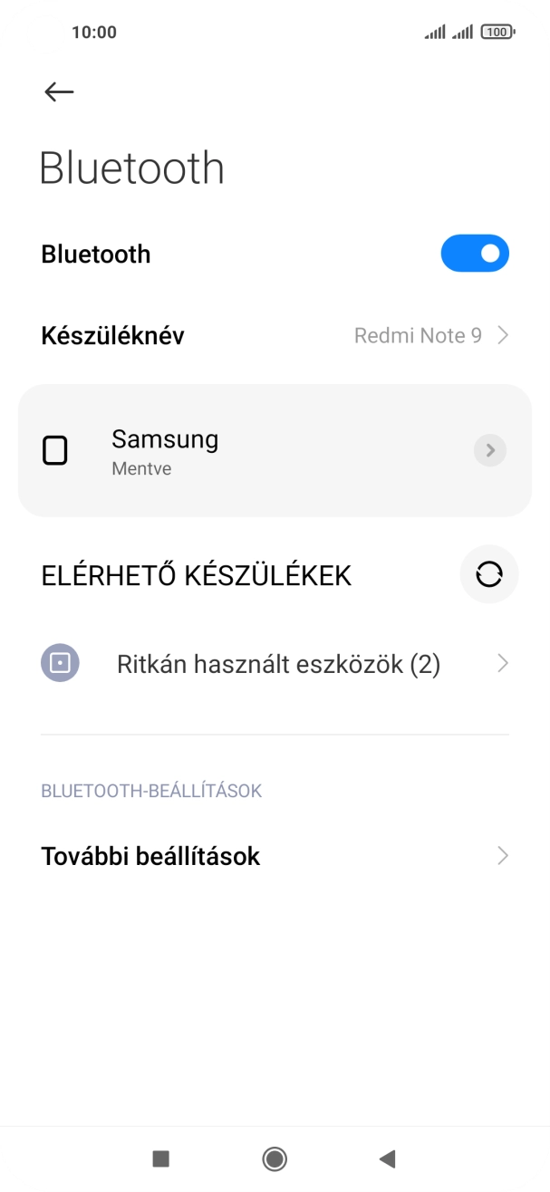 A befejezéshez, és ahhoz, hogy visszatérhess a főképernyőhöz, nyomd meg a főgombot.