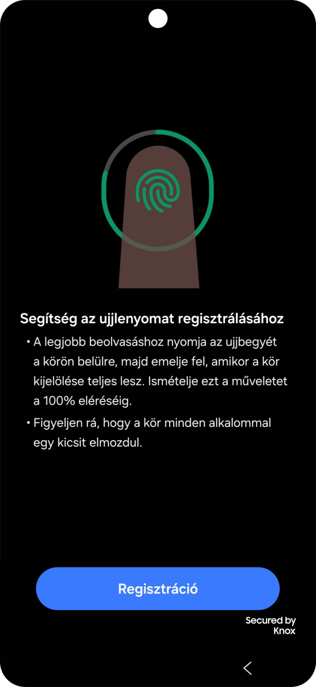 Válaszd a Regisztráció lehetőséget.