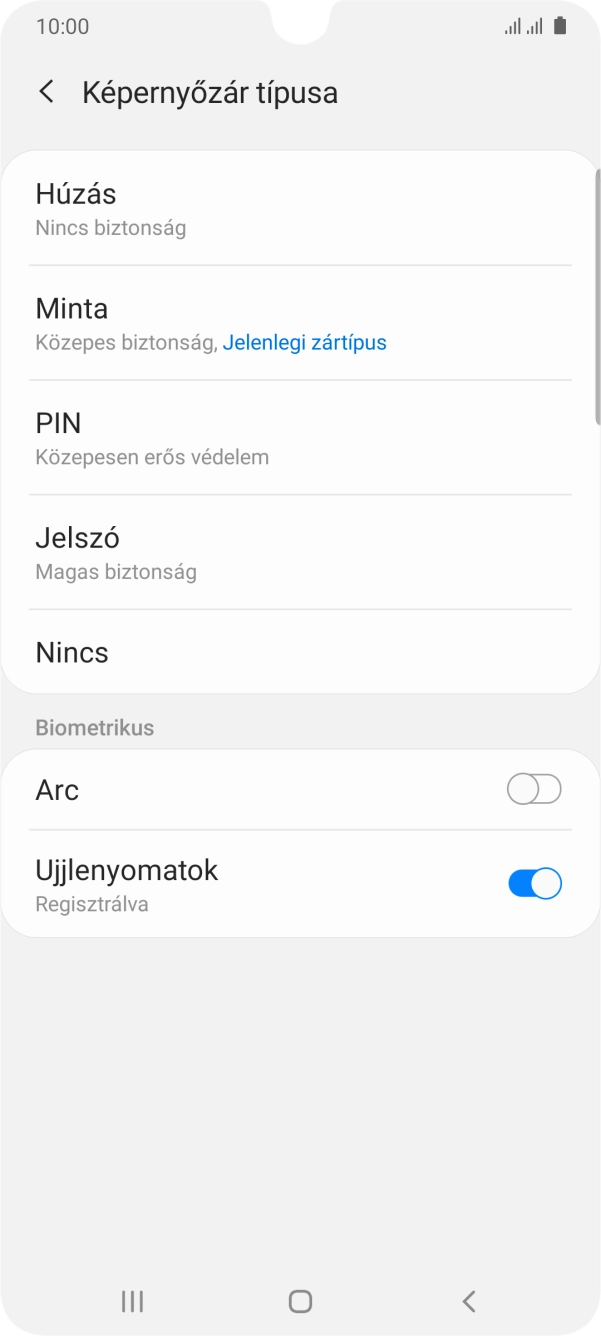 Válaszd a Nincs lehetőséget.