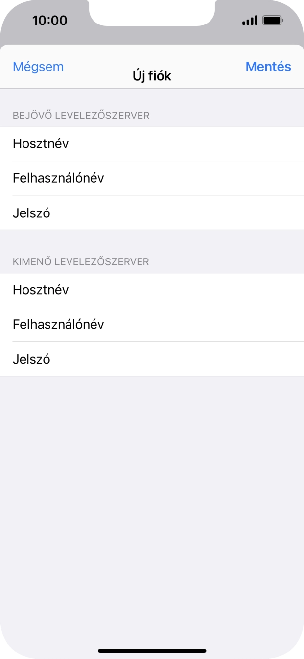 Válaszd a Mentés lehetőséget. Beállította a rendszer az e-mail-fiókodat. Amennyiben további beállításokat kívánsz alkalmazni a bejövő és kimenő szerverhez, az alábbi lépésekkel folytasd.