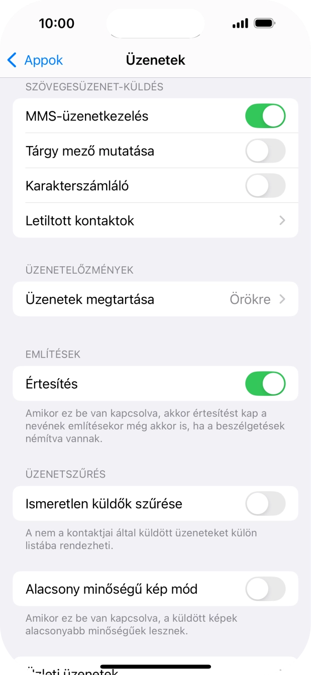 Húzd az ujjad felfelé a kijelző aljáról, hogy visszatérj a kezdőképernyőhöz.