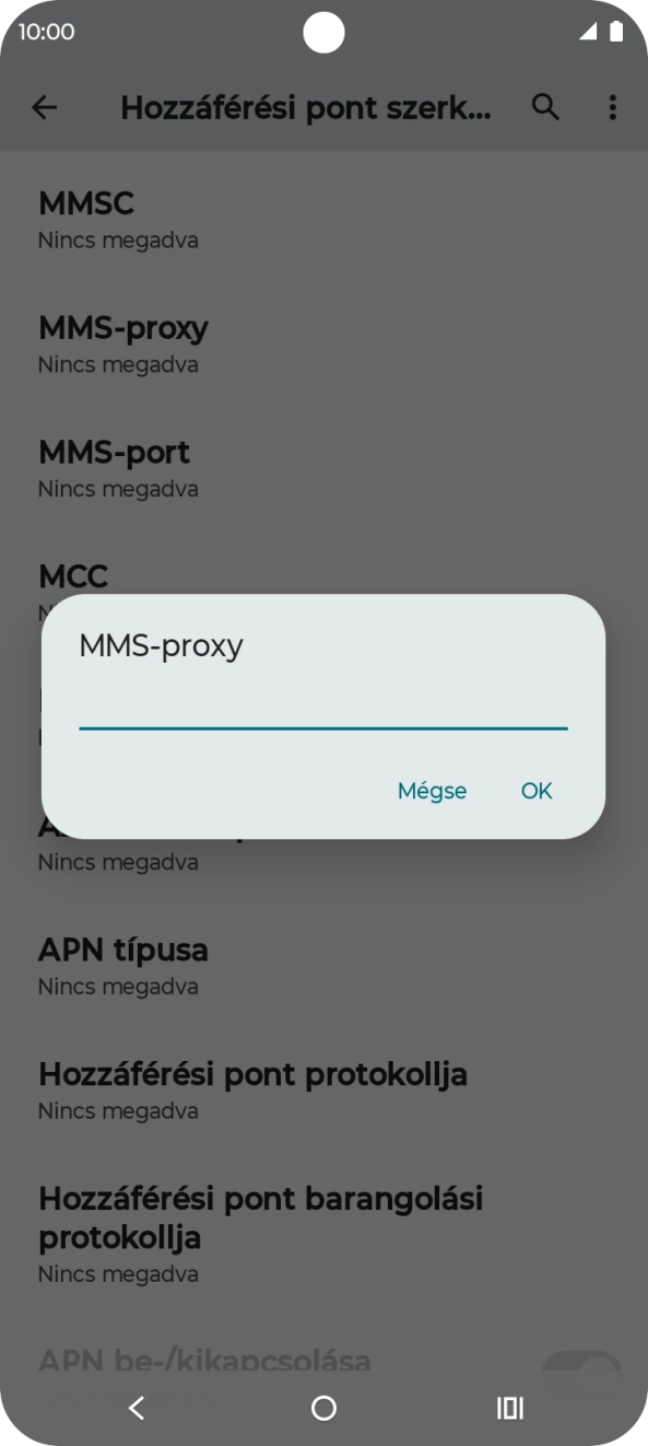 Írd be azt, hogy 80.244.097.002, és válaszd az OK lehetőséget.