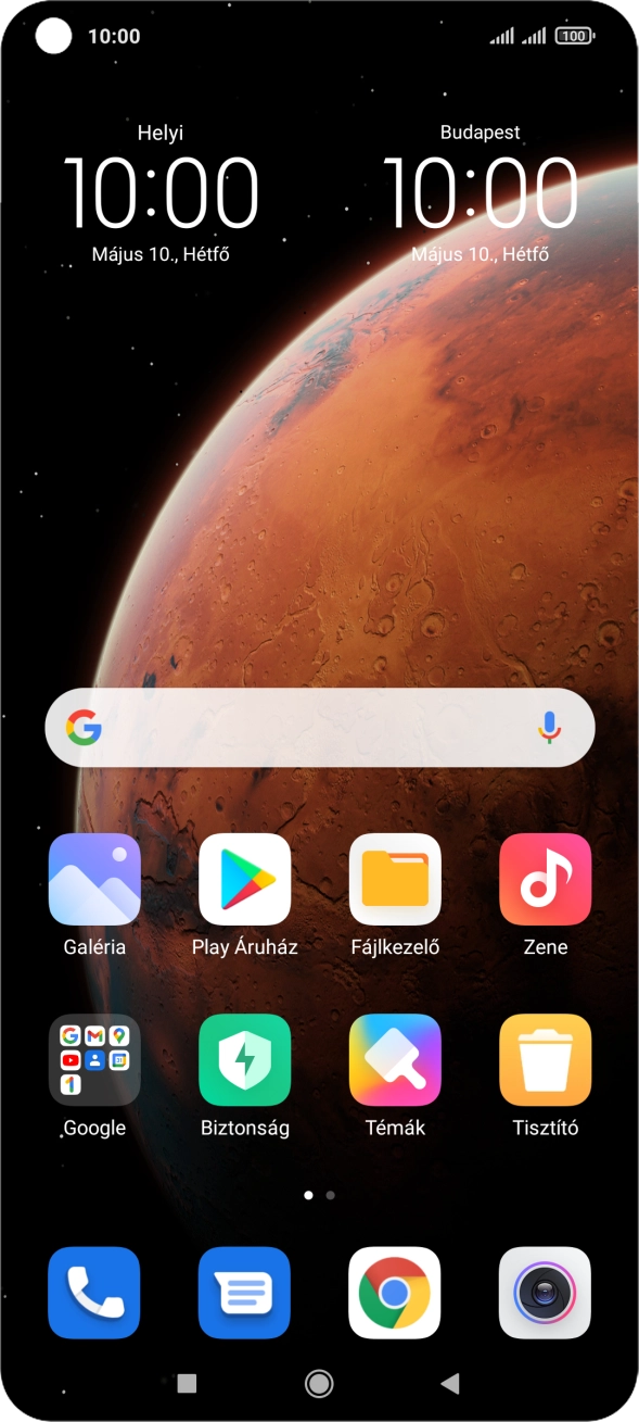 Válaszd a Google lehetőséget. Válaszd a Google lehetőséget.
