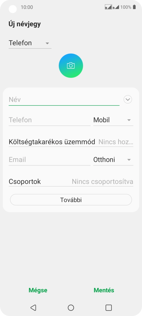 Nyisd le a névjegyzéknél legördülő menüt. Nyisd le a névjegyzéknél legördülő menüt.