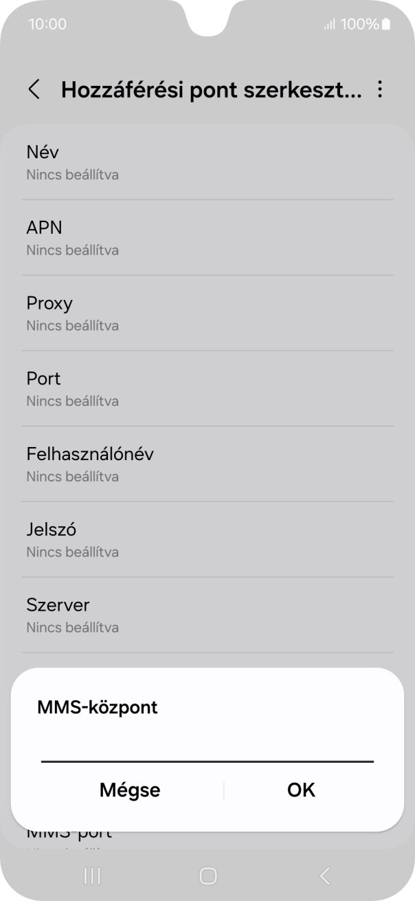 Írd be azt, hogy http://mms.one.hu/servlets/mms, és válaszd az OK lehetőséget.