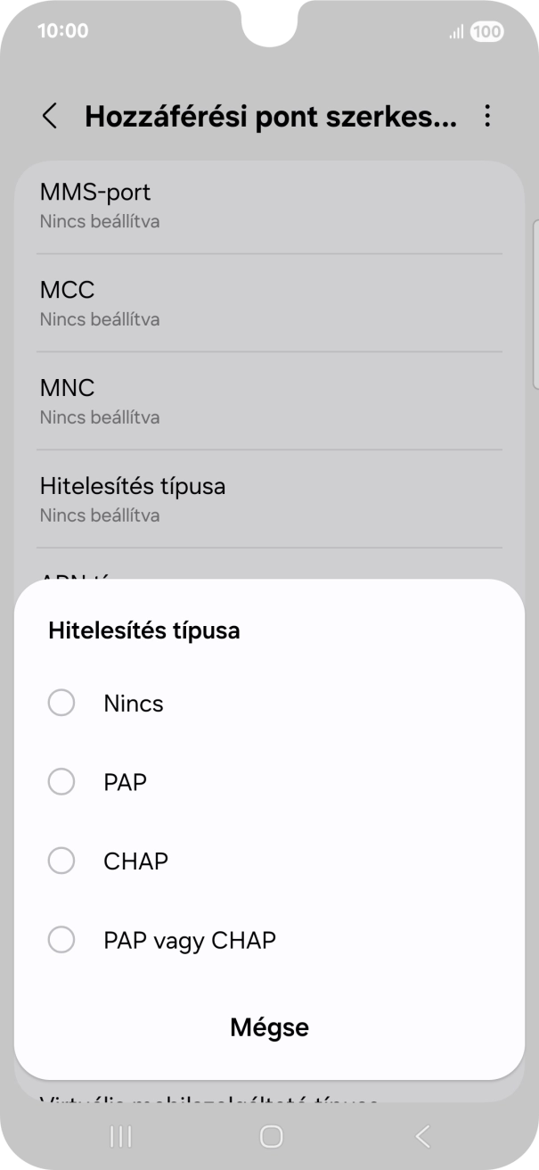 Válaszd ki PAP. Válaszd ki PAP.
