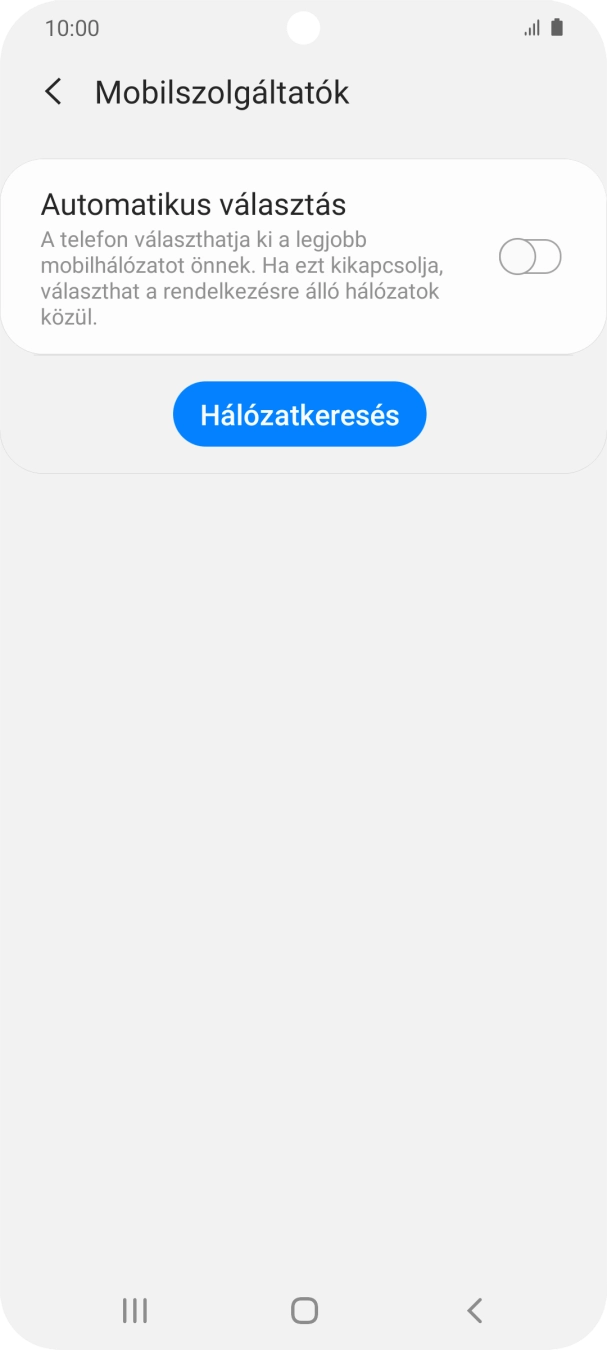 Kattints az „Automatikus választás” melletti csúszkára a funkció bekapcsolásához.
