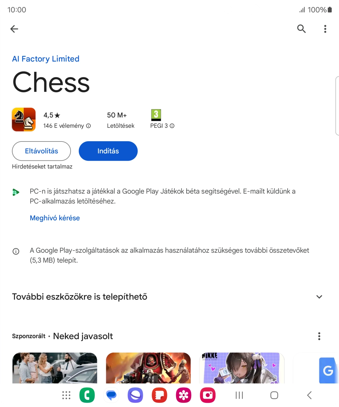 A befejezéshez, és ahhoz, hogy visszatérhess a főképernyőhöz, nyomd meg a főgombot.