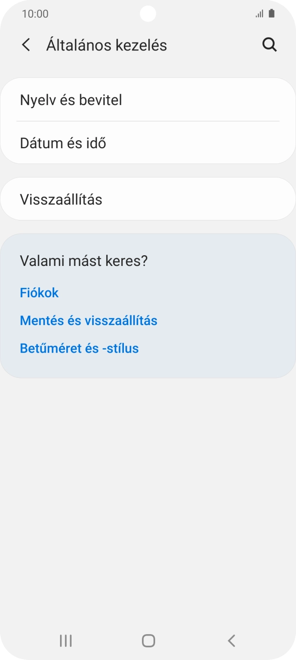 Válaszd a Visszaállítás lehetőséget.