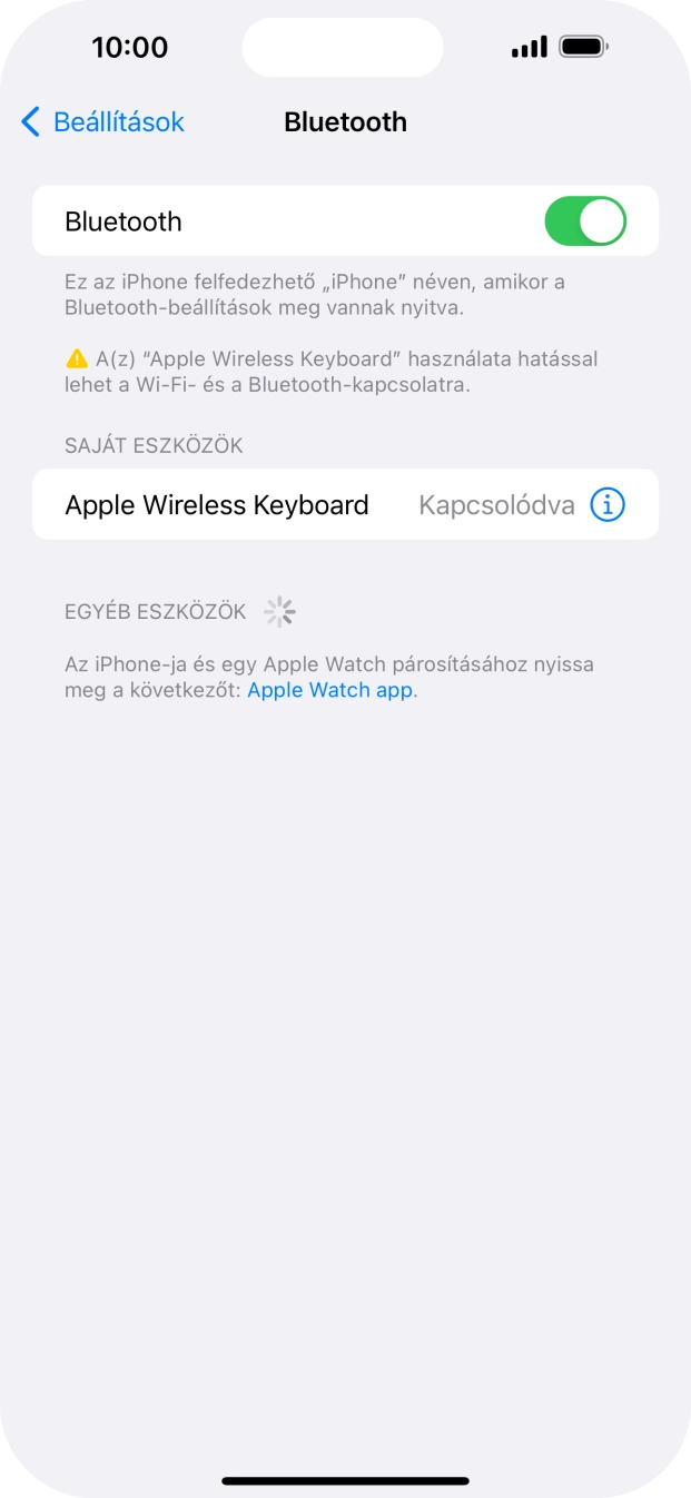 Húzd az ujjad felfelé a kijelző aljáról, hogy visszatérj a kezdőképernyőhöz.