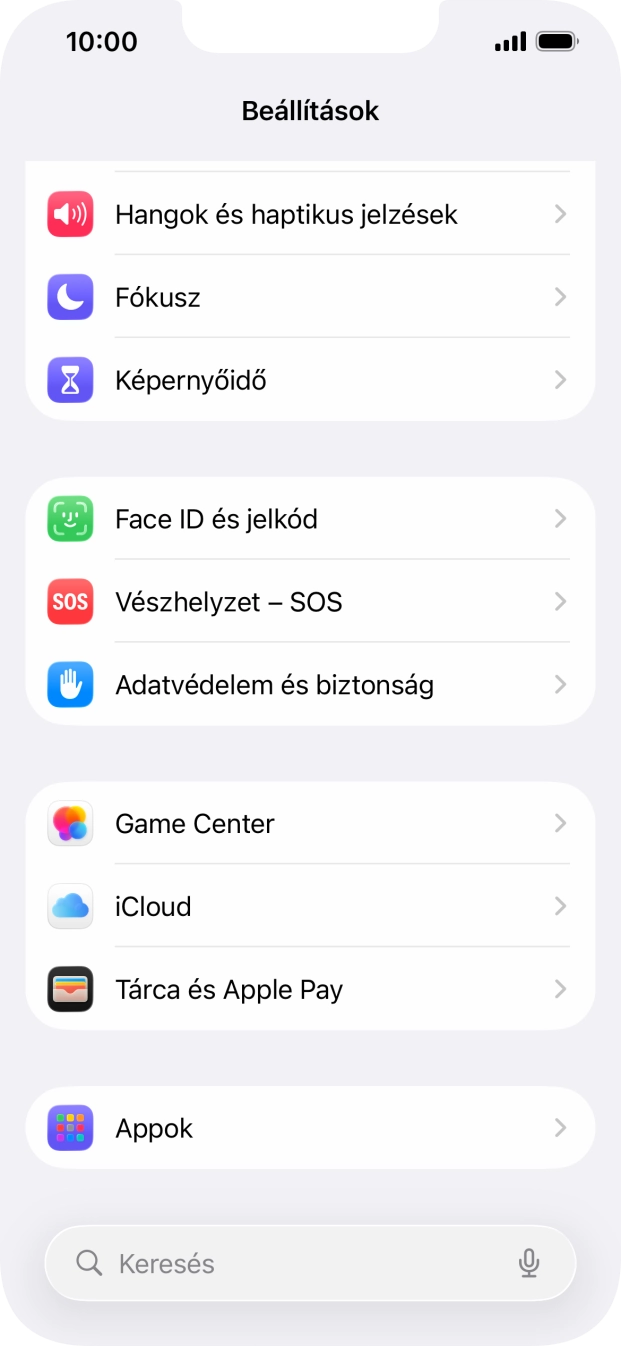 Válaszd az Appok lehetőséget. Válaszd az Appok lehetőséget.