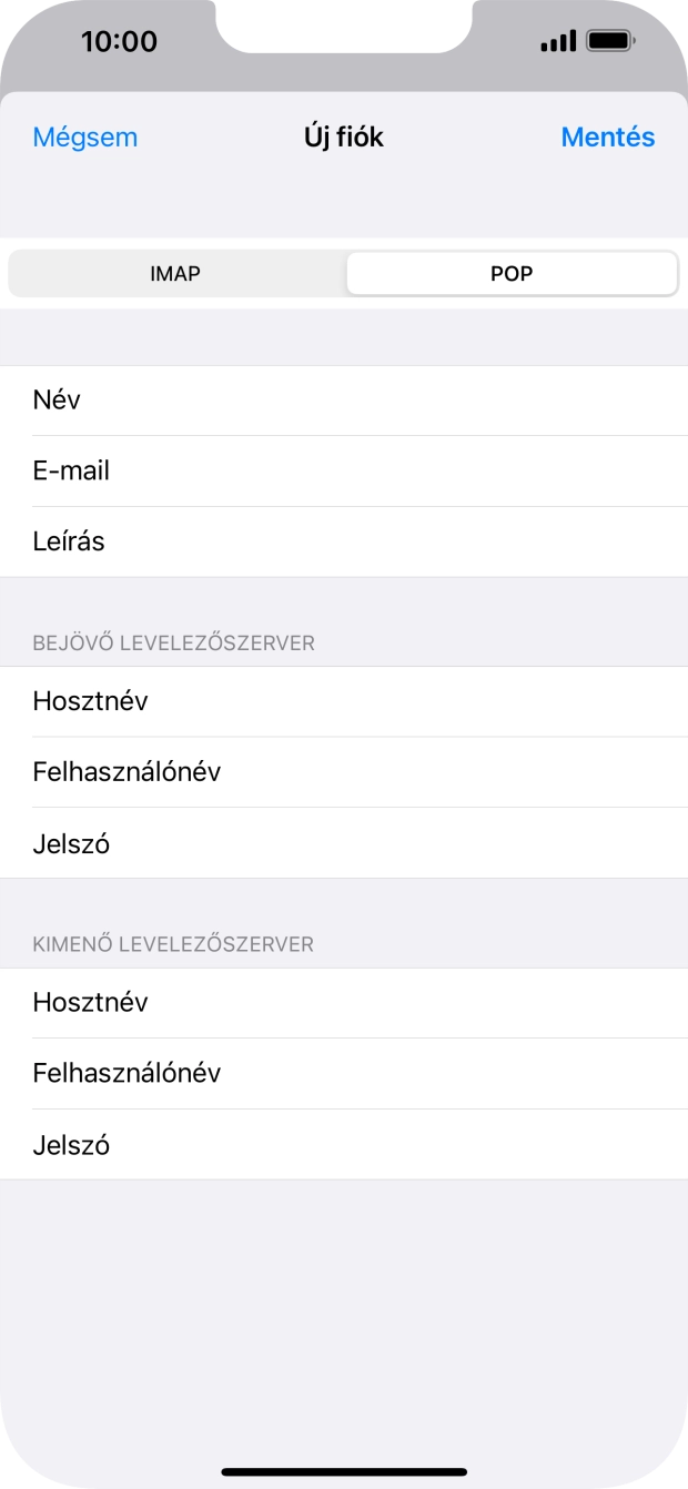 Válaszd a Mentés lehetőséget. Beállította a rendszer az e-mail-fiókodat. Amennyiben további beállításokat kívánsz alkalmazni a bejövő és kimenő szerverhez, az alábbi lépésekkel folytasd.