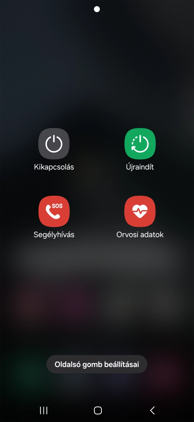Válaszd a Kikapcsolás lehetőséget. Válaszd a Kikapcsolás lehetőséget.