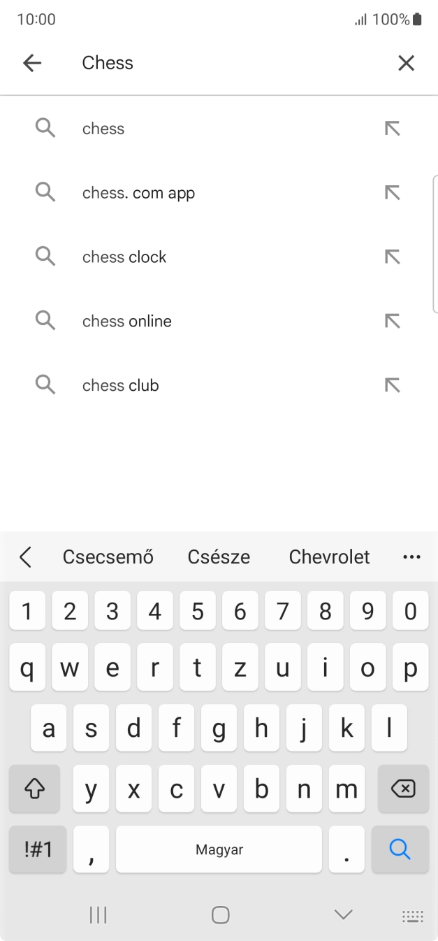 Írd be a keresett alkalmazás nevét vagy kategóriáját, és kattints a keresés ikonra.