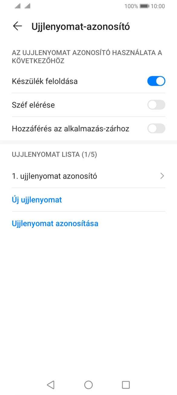 Kattints a kívánt beállítások melletti csúszkákra a funkciók be- vagy kikapcsolásához.
