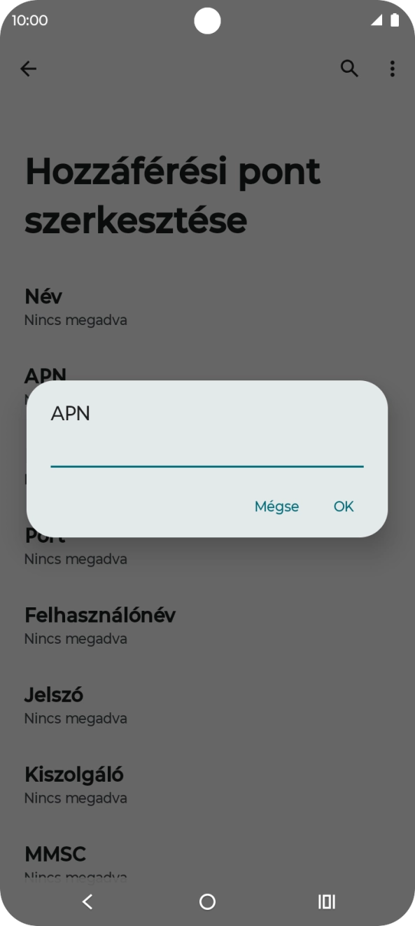 Amennyiben előfizetésed van, írd be azt, hogy internet, és válaszd az OK lehetőséget. Amennyiben előfizetésed van, írd be azt, hogy internet, és válaszd az OK lehetőséget.