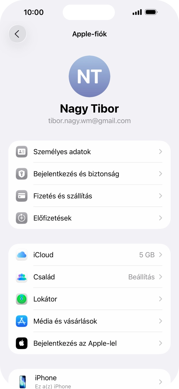 Húzd az ujjad felfelé a kijelző aljáról, hogy visszatérj a kezdőképernyőhöz.