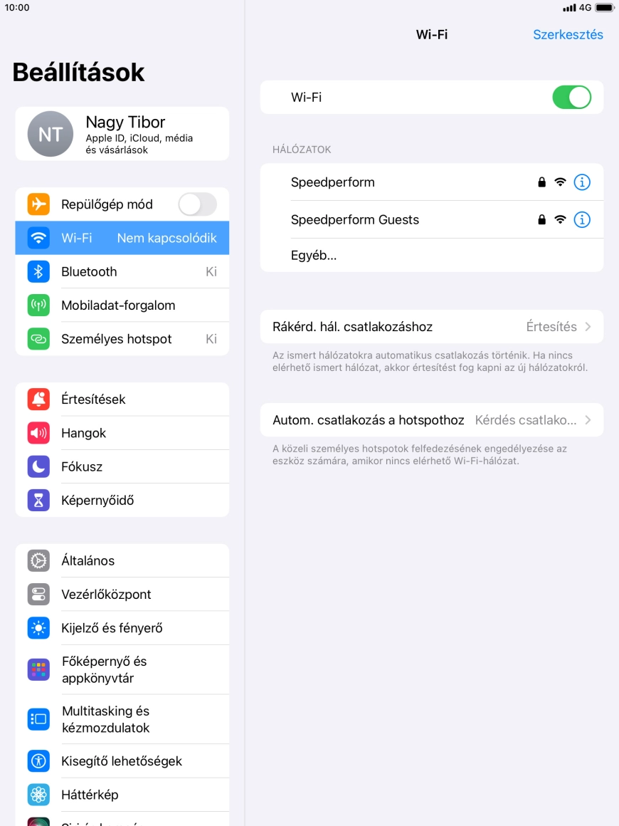 Kattints a kívánt Wi-Fi hálózatra, és írd be a Wi-Fi hálózathoz tartózó jelszót. Kattints a kívánt Wi-Fi hálózatra, és írd be a Wi-Fi hálózathoz tartózó jelszót.