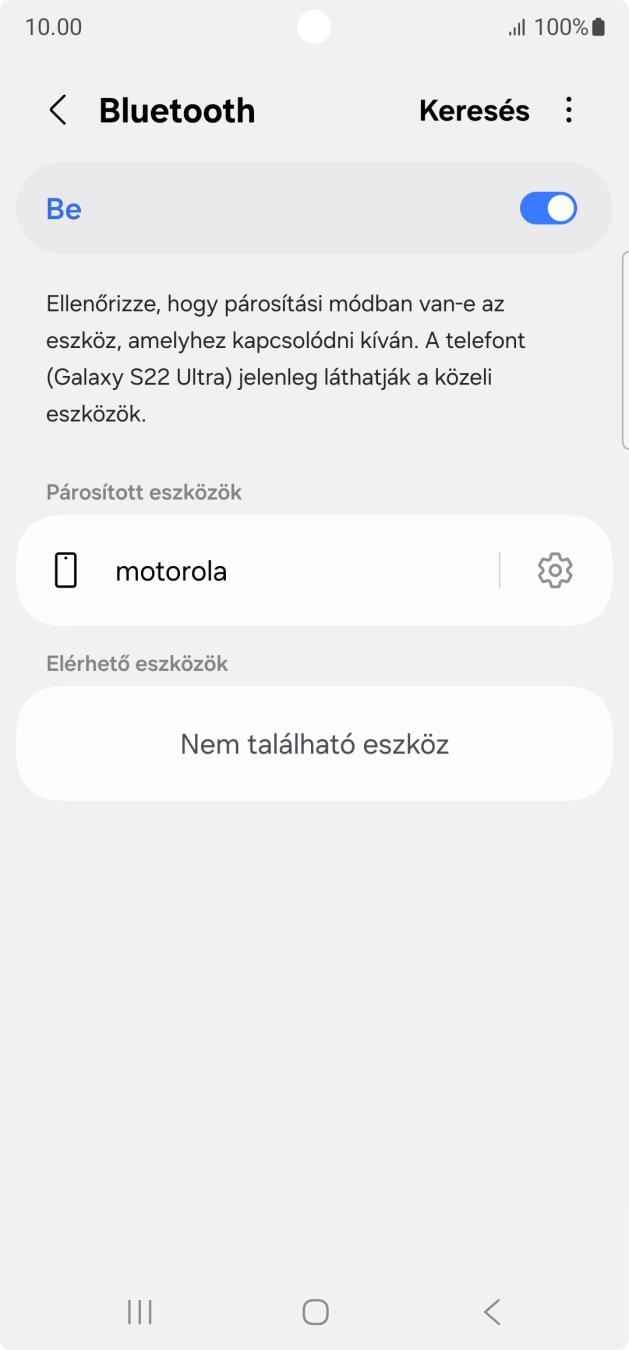 A befejezéshez, és ahhoz, hogy visszatérhess a főképernyőhöz, nyomd meg a főgombot.