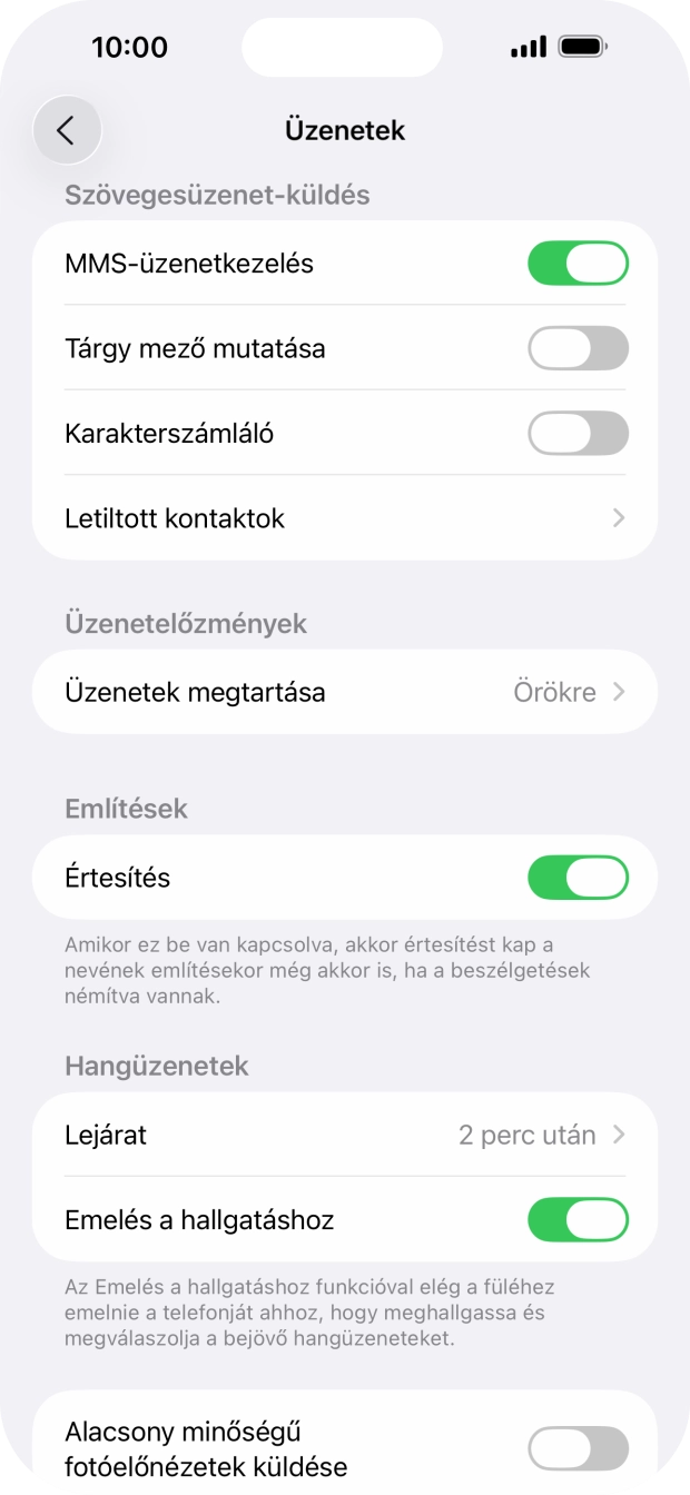 Húzd az ujjad felfelé a kijelző aljáról, hogy visszatérj a kezdőképernyőhöz.