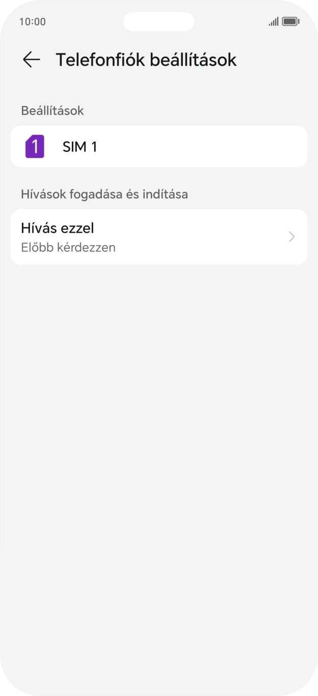 Válaszd a SIM-kártya nevét. Válaszd a SIM-kártya nevét.