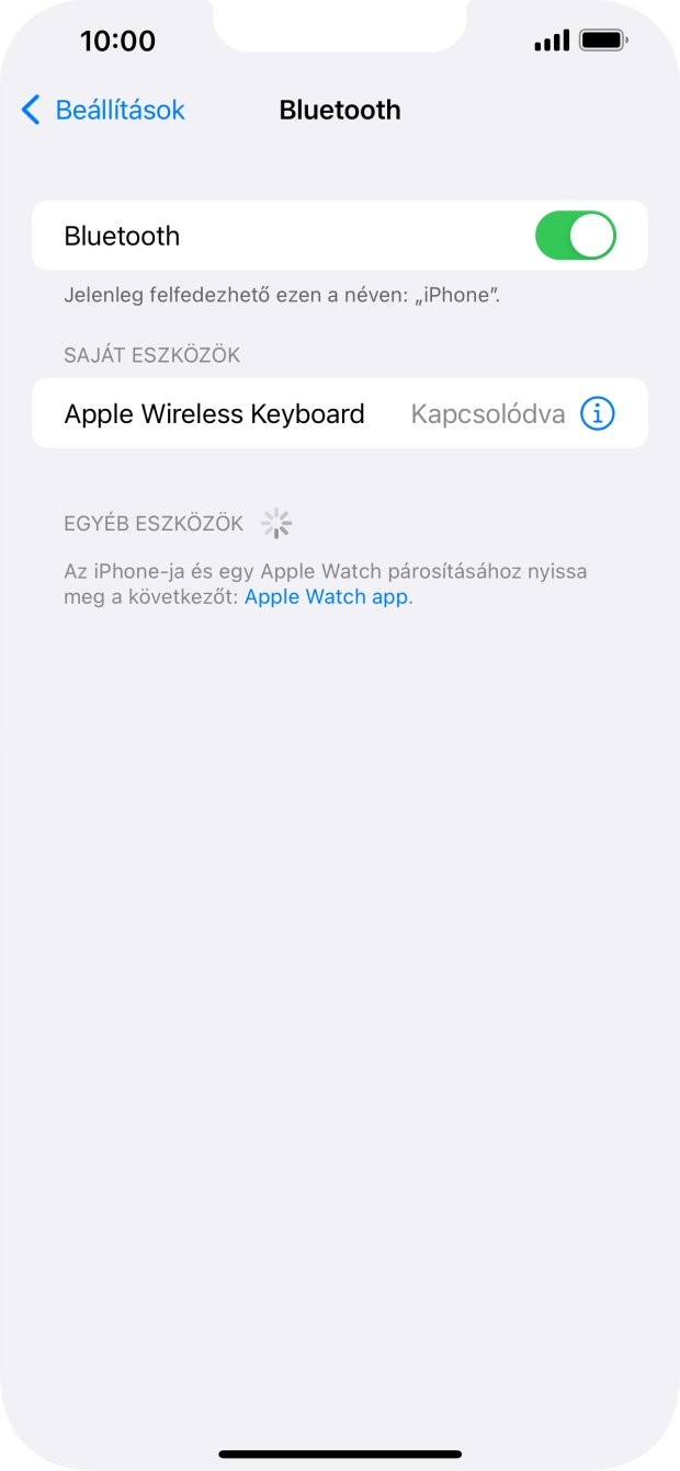 Húzd az ujjad felfelé a kijelző aljáról, hogy visszatérj a kezdőképernyőhöz.