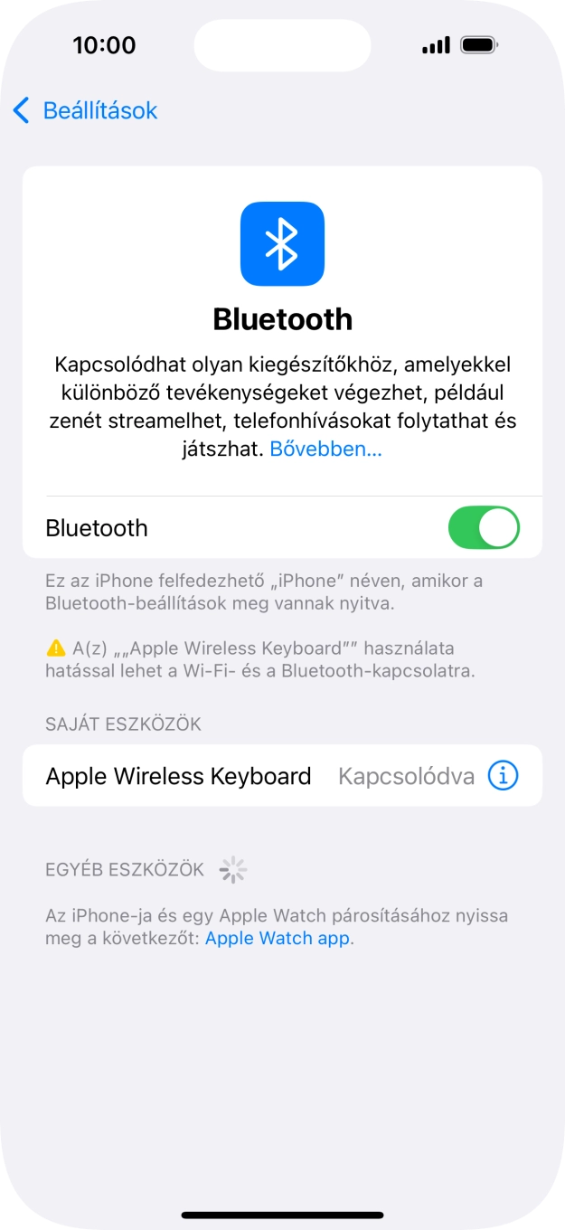 Húzd az ujjad felfelé a kijelző aljáról, hogy visszatérj a kezdőképernyőhöz.