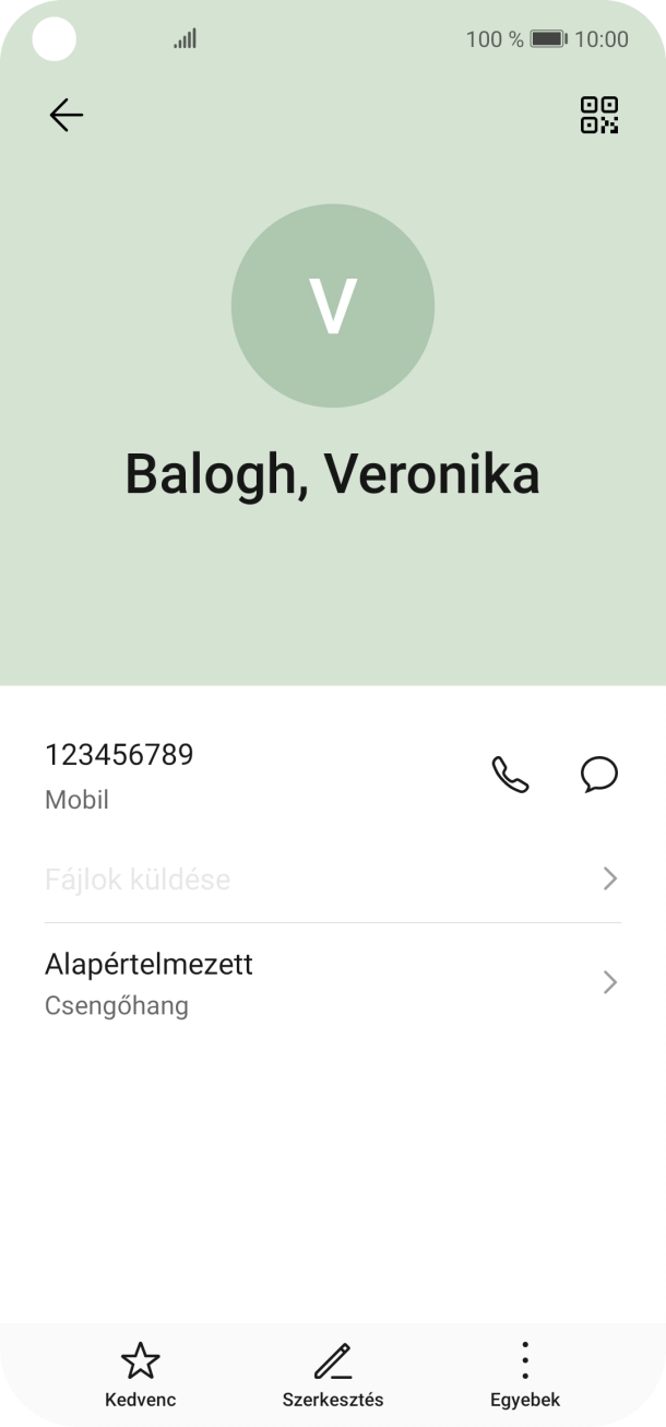 Húzd az ujjad felfelé a kijelző aljáról, hogy visszatérj a kezdőképernyőhöz.
