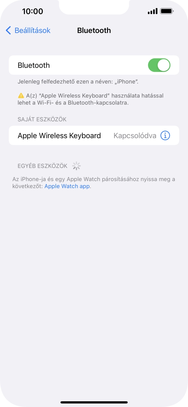 Húzd az ujjad felfelé a kijelző aljáról, hogy visszatérj a kezdőképernyőhöz.