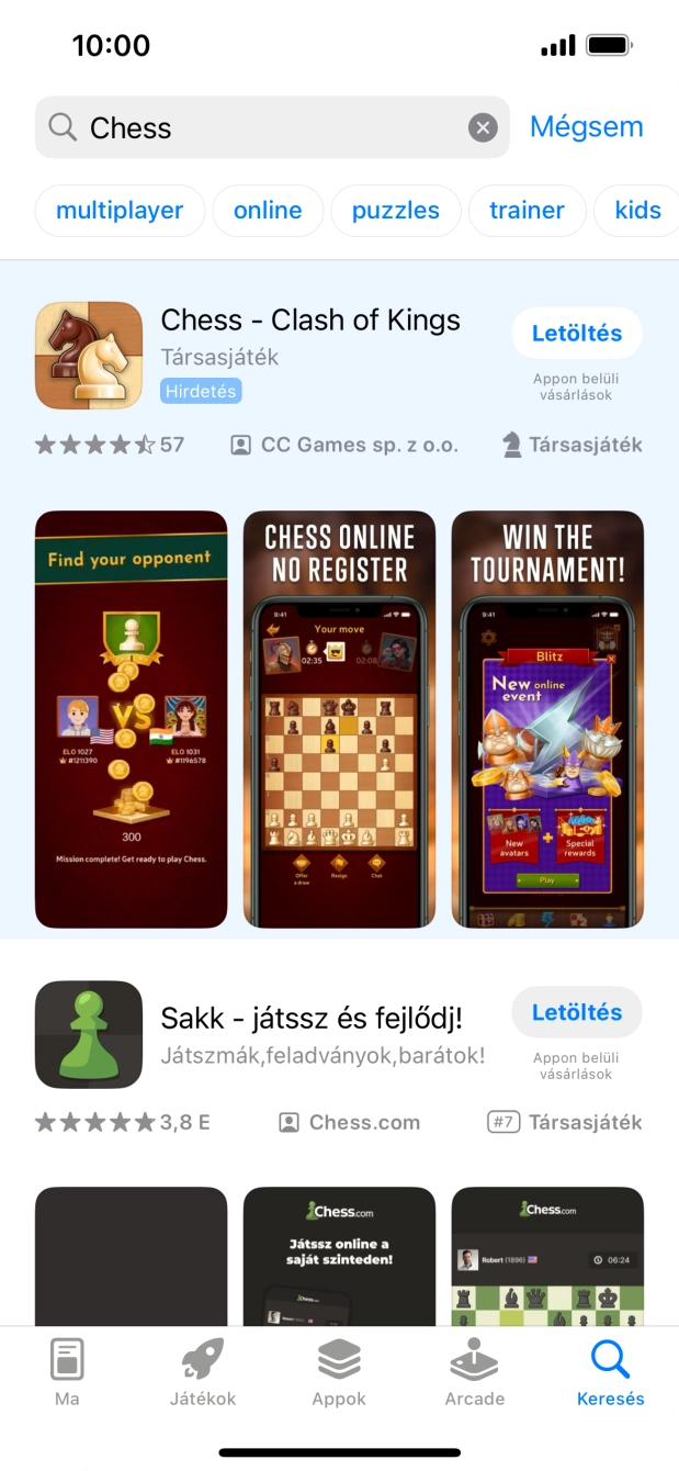 Kattints a kívánt alkalmazásra. Kattints a kívánt alkalmazásra.