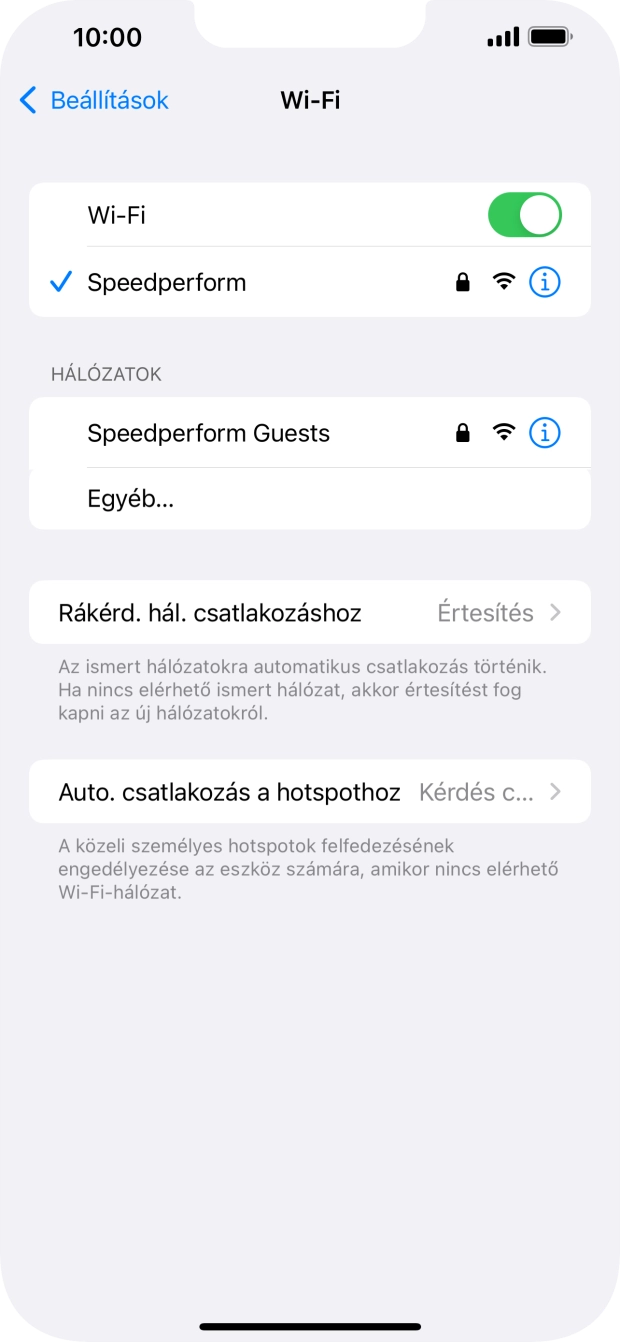 Húzd az ujjad felfelé a kijelző aljáról, hogy visszatérj a kezdőképernyőhöz.