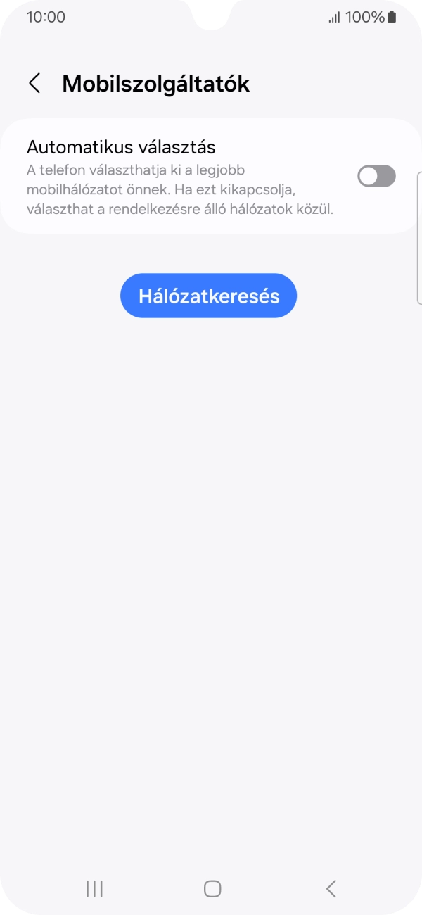 Kattints az „Automatikus választás” melletti csúszkára a funkció bekapcsolásához.