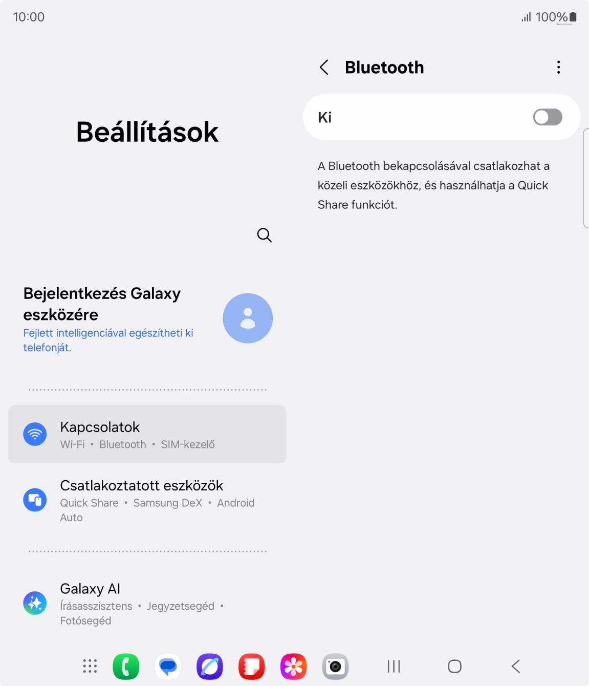 Kattints a csúszkára a funkció bekapcsolásához.