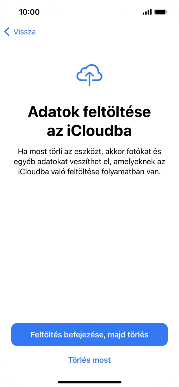 Válaszd ki a kívánt beállítást. Válaszd ki a kívánt beállítást.