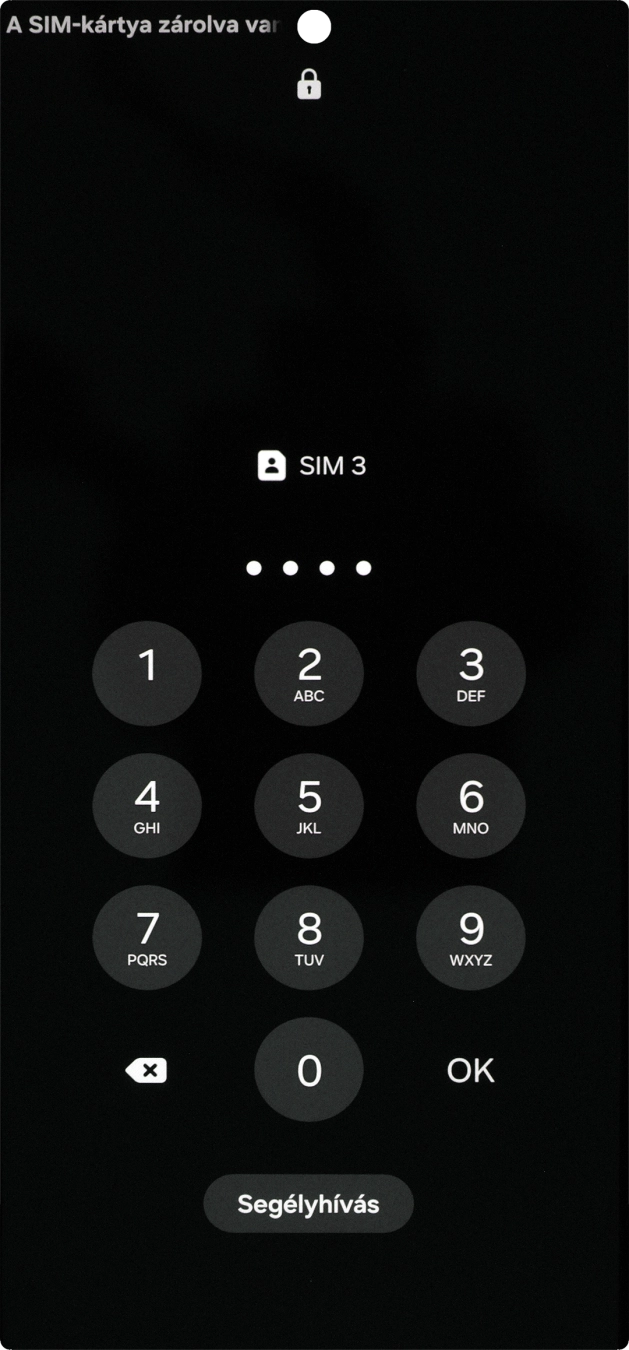 Amennyiben a telefon kéri, írd be a PIN-kódodat, és válaszd az OK lehetőséget.
