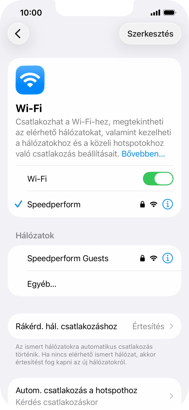 Húzd az ujjad felfelé a kijelző aljáról, hogy visszatérj a kezdőképernyőhöz.