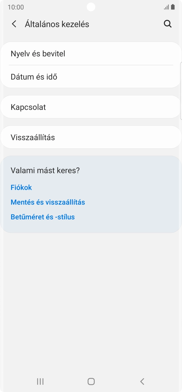 Válaszd a Visszaállítás lehetőséget.