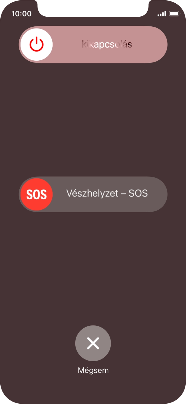 Kattints a kikapcsolás ikonra, és húzd az ikont jobbra.