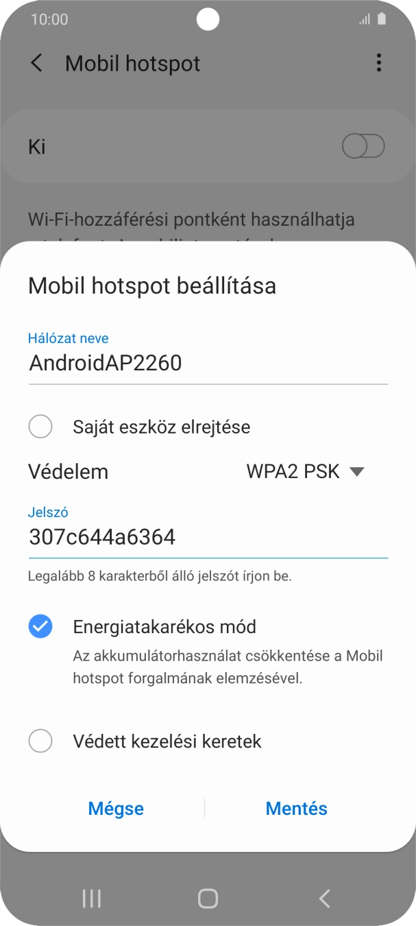 Válaszd a Mentés lehetőséget.