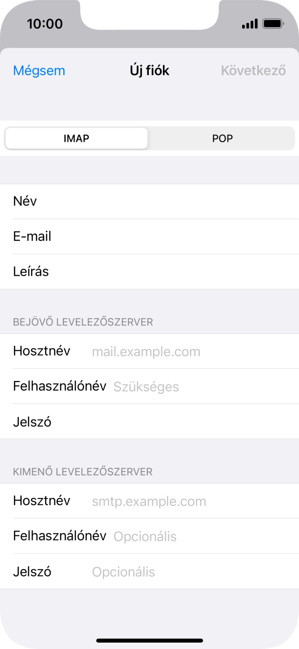 Válaszd a POP lehetőséget.