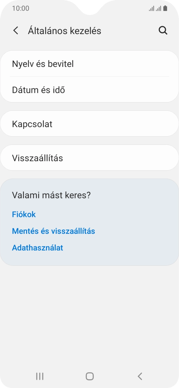 Válaszd a Visszaállítás lehetőséget.