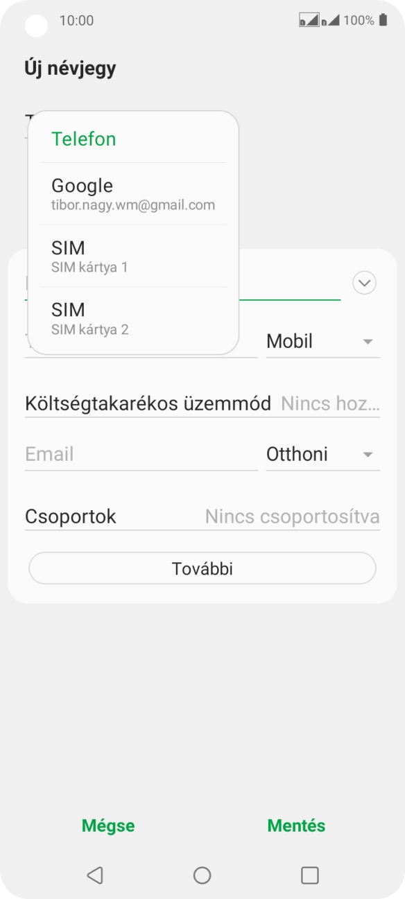 Válaszd a Telefon lehetőséget. Válaszd a Telefon lehetőséget.