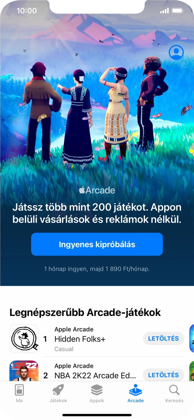 Válaszd a Keresés lehetőséget.