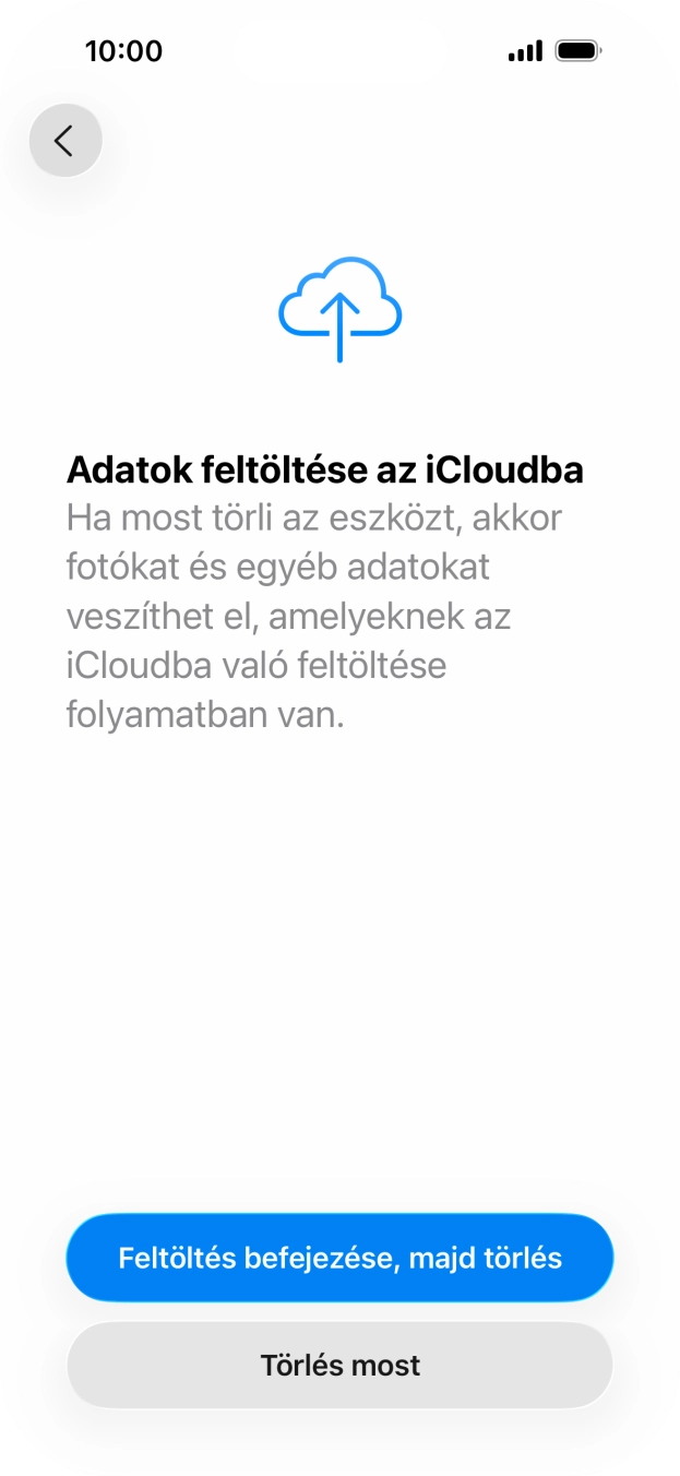 Válaszd a Törlés most lehetőséget.