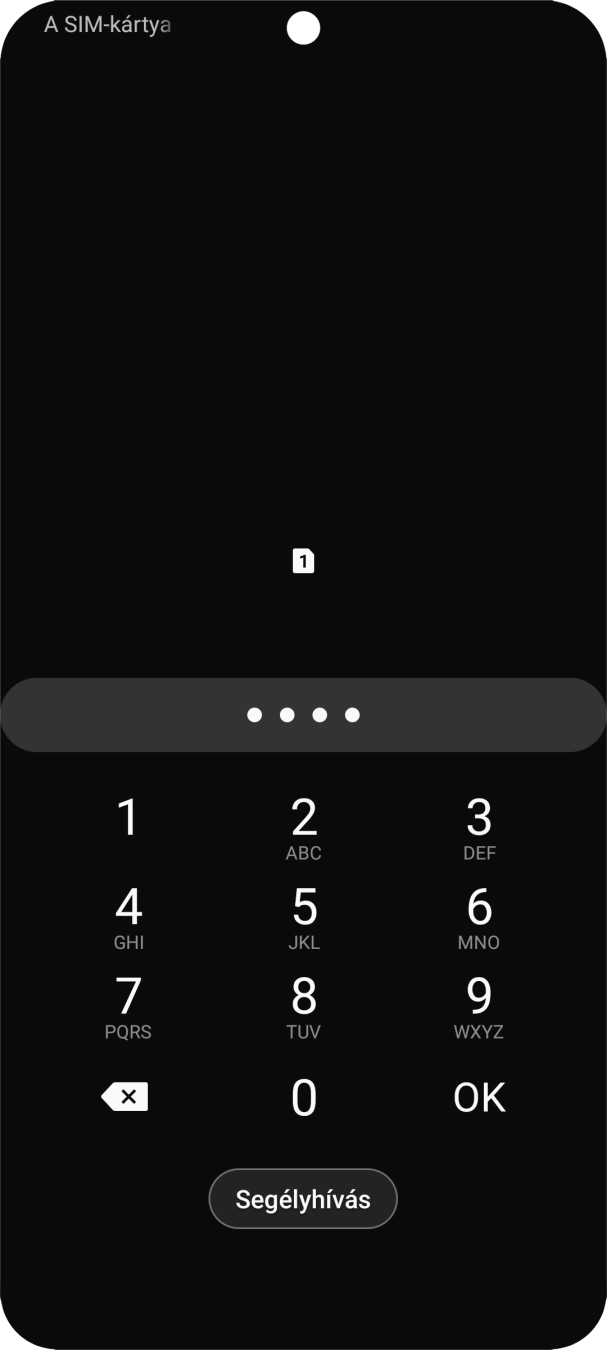 Amennyiben a telefon kéri, írd be a PIN-kódodat, és válaszd az OK lehetőséget.